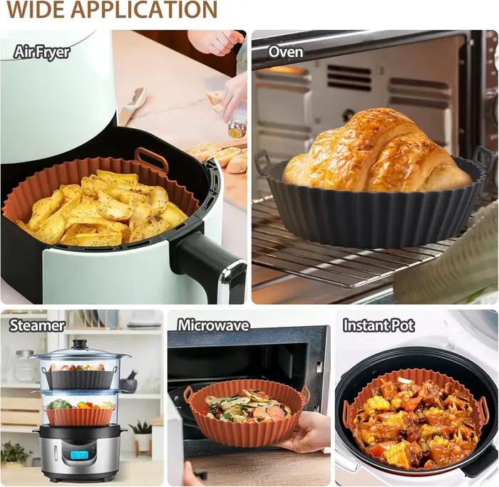 Airfryer – panier en Silicone, plateau de cuisson réutilisable, moule en Silicone pour AirFryer, Piz