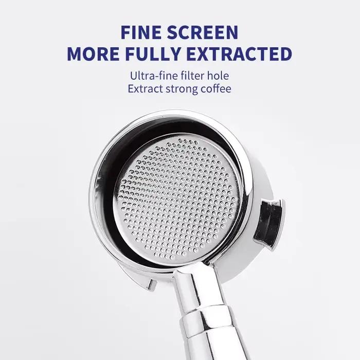 Panier de filtre à café 51mm 54mm 58MM, remplacement en acier inoxydable pour porte-filtre sans fond