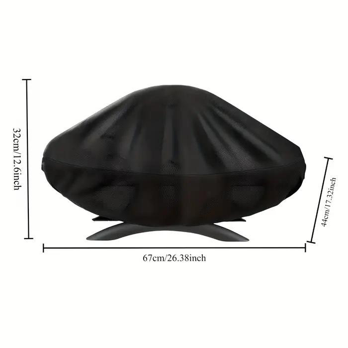 Housse de barbecue - Robuste et durable, en tissu Oxford noir, adaptée à tous les types de barbecues