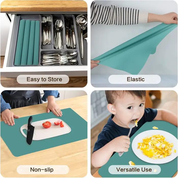 Napperon imperméable en Silicone de qualité alimentaire, surdimensionné, 60/40cm, isolation thermiqu