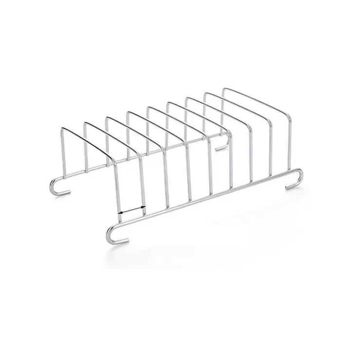 Friteuse à air en acier inoxydable, four, grille à pain grillé, support à pain, grille-pain avec pin
