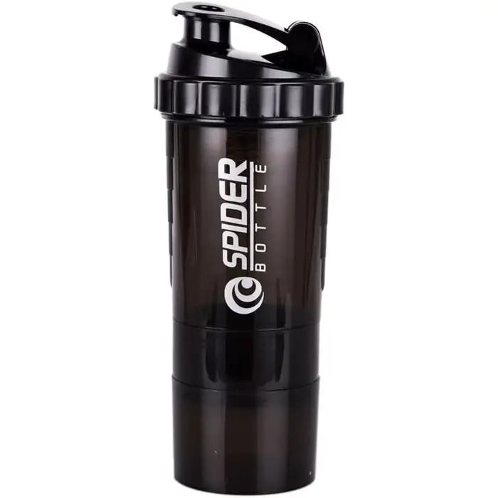 3 couches Shaker bouteille de protéines poudre Shake Cup bouteille d'eau tasse de mélange en plastiq