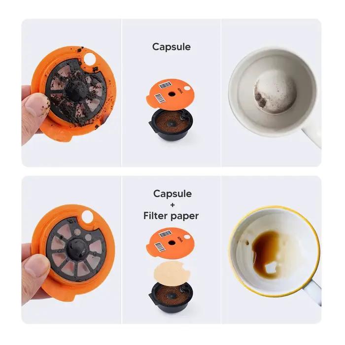 Icafilas-Filtre en papier pour capsules de café, dosette jetable, pour machine pivotante TasHansen