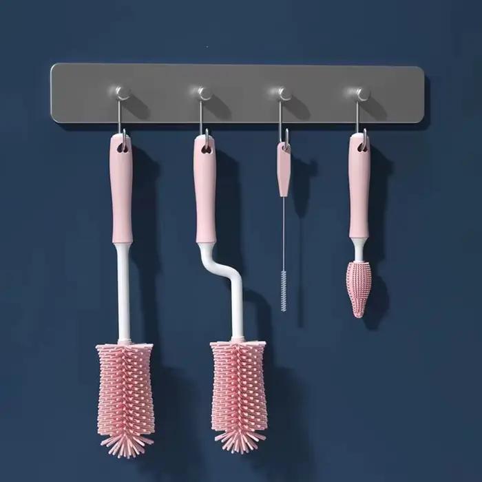 Brosse de nettoyage de bouteilles en Silicone, sucette pour bébé, épurateur de paille, petite brosse