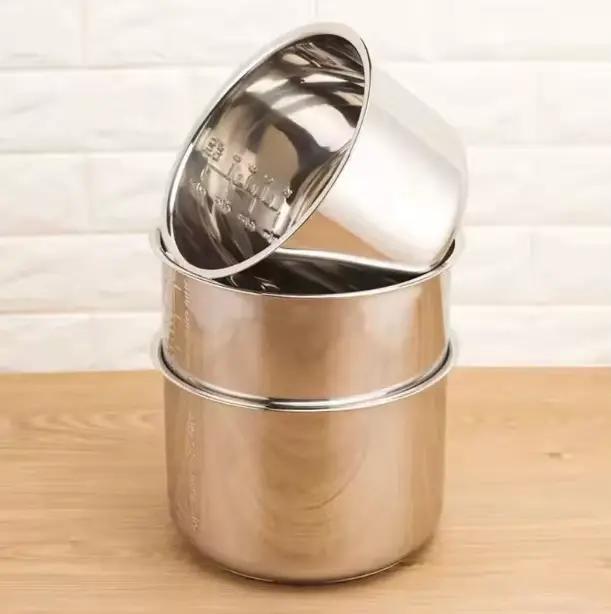 Autocuiseur 2L 3l4L 5L 6L pot intérieur revêtement de riz 304 acier inoxydable antiadhésif ustensile