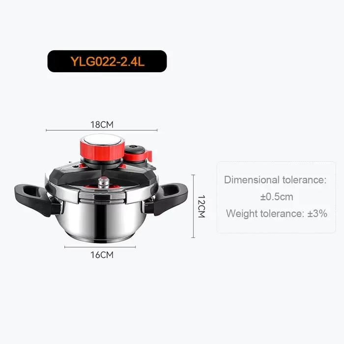 Fenghui 2,4 L 304 Mini autocuiseur en acier inoxydable certifié CE antidéflagrant économie d'énergie