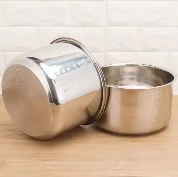 Autocuiseur 2L 3l4L 5L 6L pot intérieur revêtement de riz 304 acier inoxydable antiadhésif ustensile