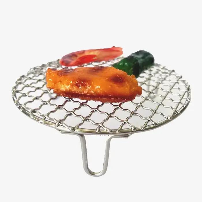 Grille de Barbecue en acier inoxydable 304, 14-38CM, qualité alimentaire, grille métallique, filet à