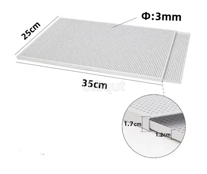 Plateau de pâtisserie bouffant rectangulaire Mille Feuille moule à pâtisserie plat perforé four Pari