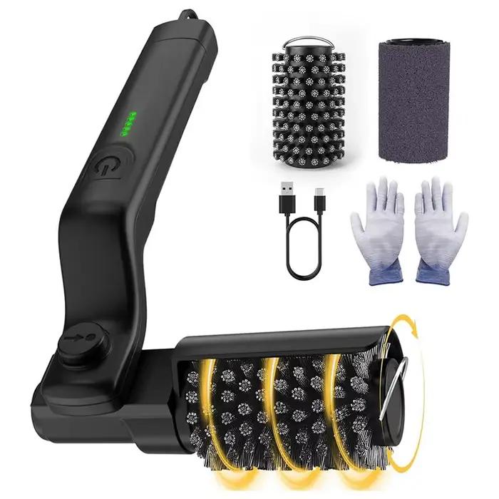 ABDJ-brosse de gril électrique rotative pour l'extérieur, contrôle de puissance à 3 vitesses, brosse