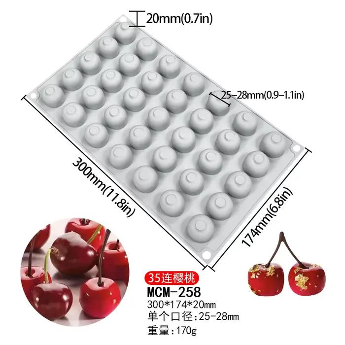 Moule à gâteau en silicone à 35 cavités, ustensile de cuisine idéal pour la décoration de desserts a