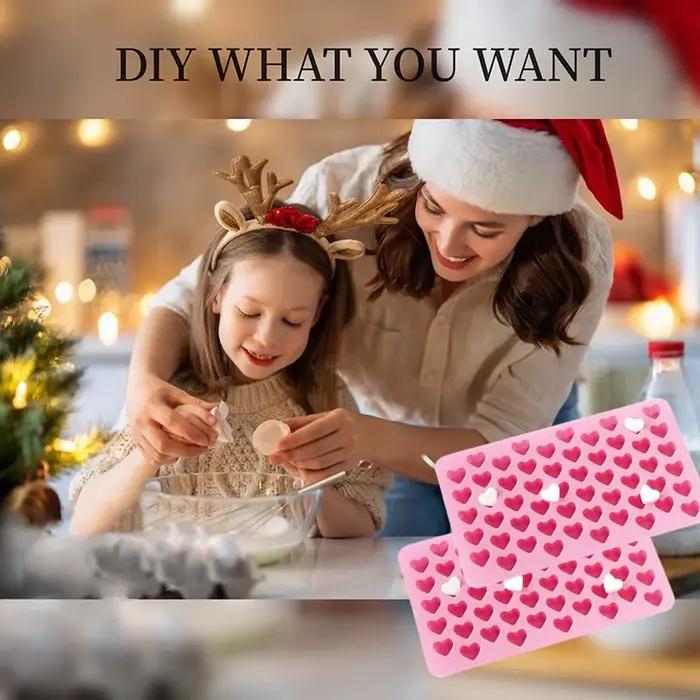 Moule en Silicone pour Coeur Moule en Silicone pour Pâtisserie Non-Adhérent de Qualité Alimentaire M