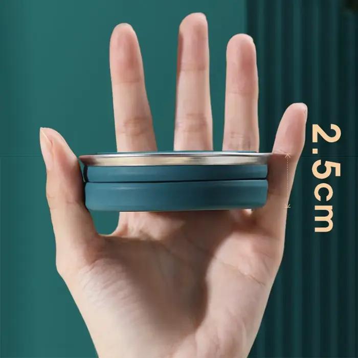 Tasse originale créative pliante en Silicone Portable avec couvercle tasse de lavage de bouche de vo