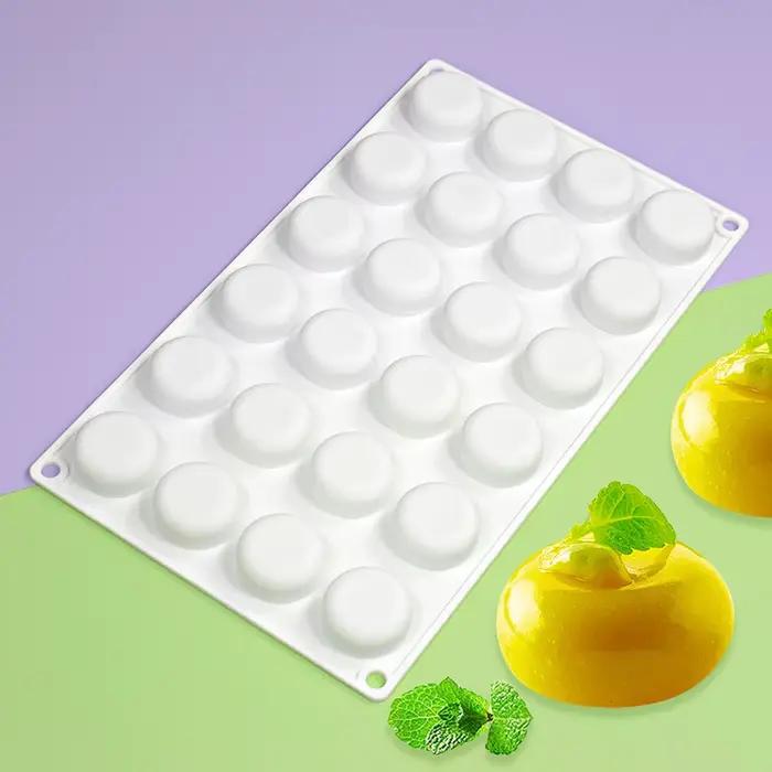 Mousse à gâteau plat et rond en Silicone, 7 Options, moule à savon, bricolage, chocolat, Dessert, Pu