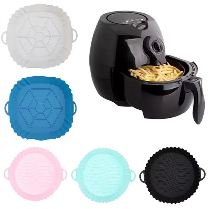 Friteuse à Air en Silicone, poêle carrée réutilisable, résistante aux hautes températures, tapis iso