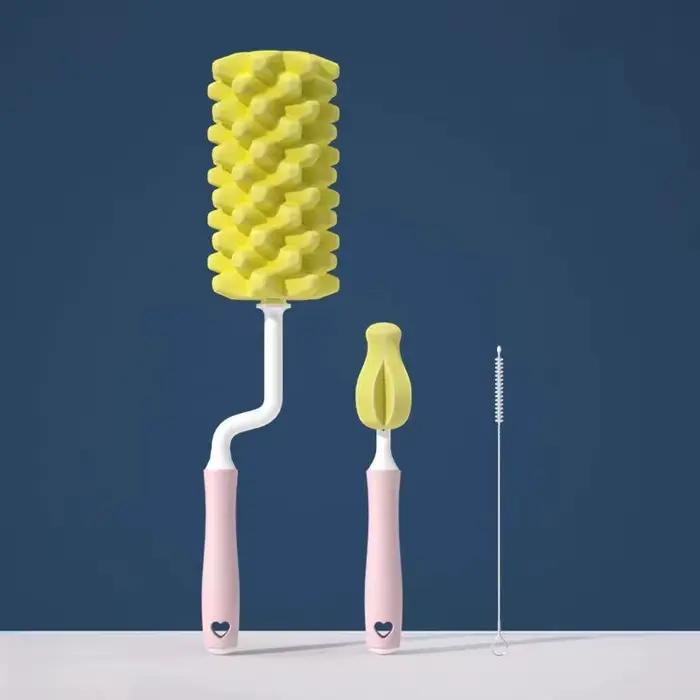 Brosse de nettoyage de bouteilles en Silicone, sucette pour bébé, épurateur de paille, petite brosse