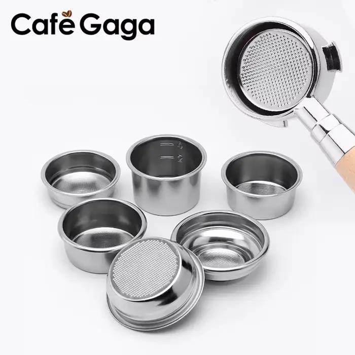 Panier de filtre à café 51mm 54mm 58MM, remplacement en acier inoxydable pour porte-filtre sans fond