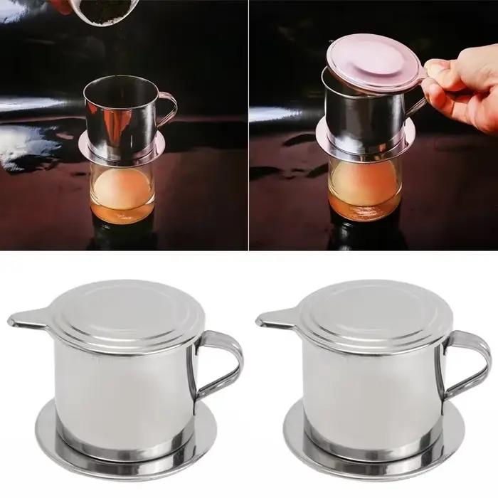 Filtre à café en acier inoxydable de Style vietnamien, Pot à infuser, Portable, pour la maison, le b