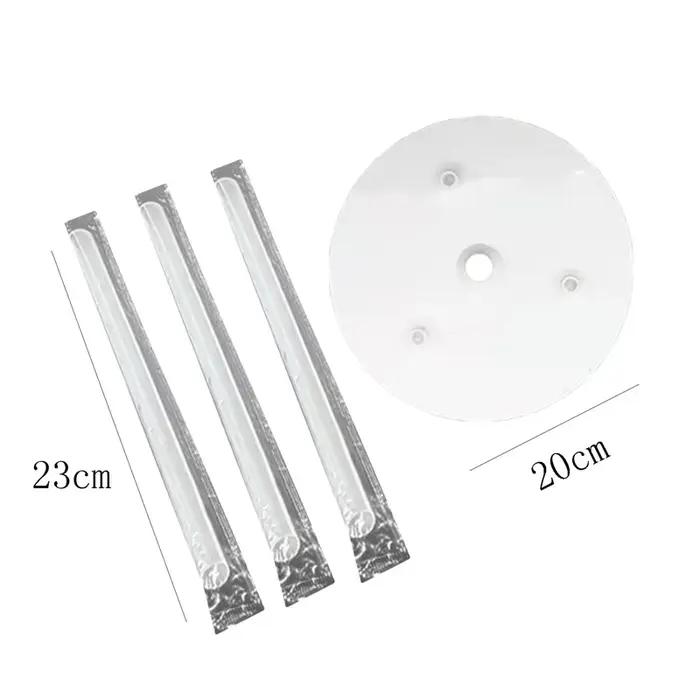 Cadre de Support de gâteau multicouche, supports pratiques, moule rond, Support de Dessert, entretoi