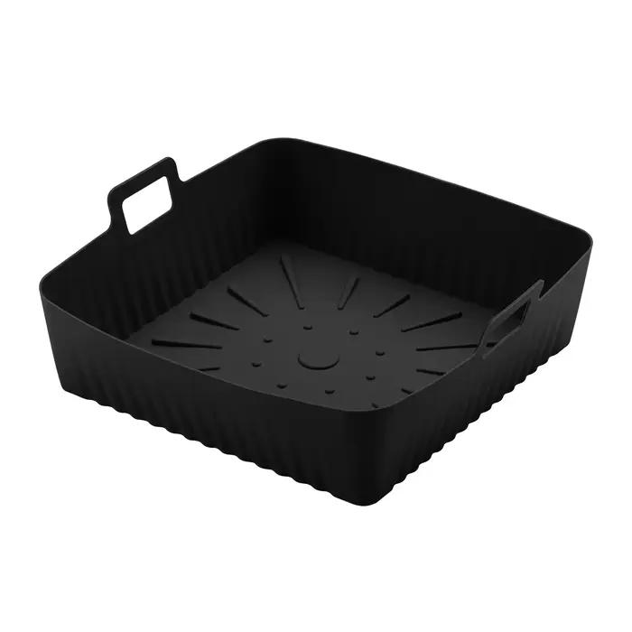 Doublures de friteuse à Air en Silicone XXL de 9 pouces pour Cosori/Ninja 6-8QT - Plateau de cuisson