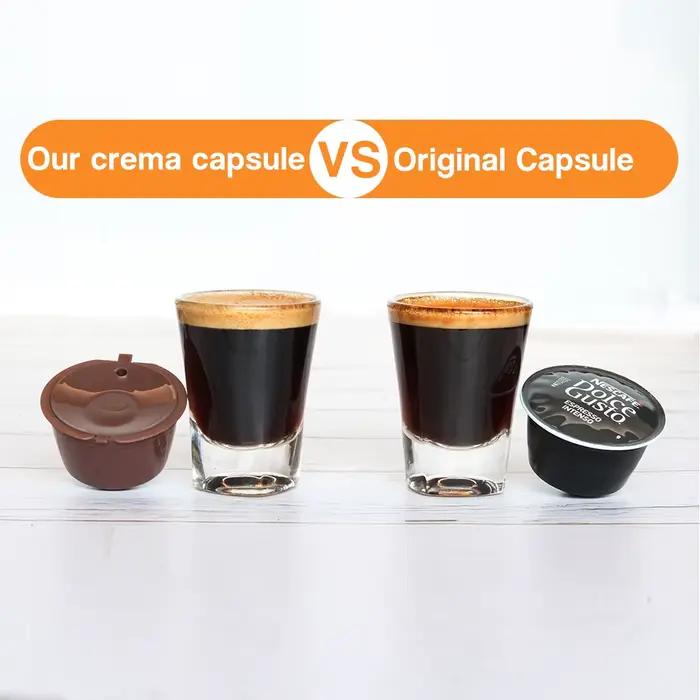 ICafilas – dosettes de café réutilisables, pour Dolce Gusto, filtres rechargeables, Crema, expresso,