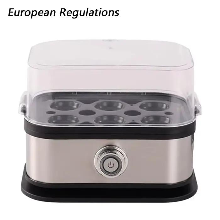 Chaudière à œufs intelligente, 200W, gain de place, arrêt automatique, capacité de 6 œufs, cuiseur à