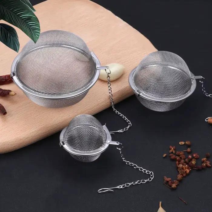 JOKitchen-Infuseur à épices en acier inoxydable, maille fine, filtre à thé, passoire à herbes, assai