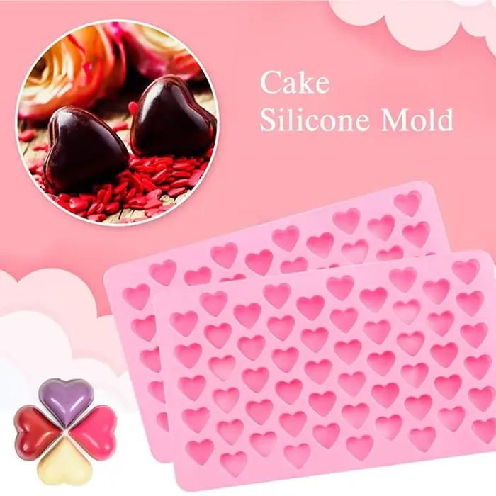 Moule en Silicone pour Coeur Moule en Silicone pour Pâtisserie Non-Adhérent de Qualité Alimentaire M