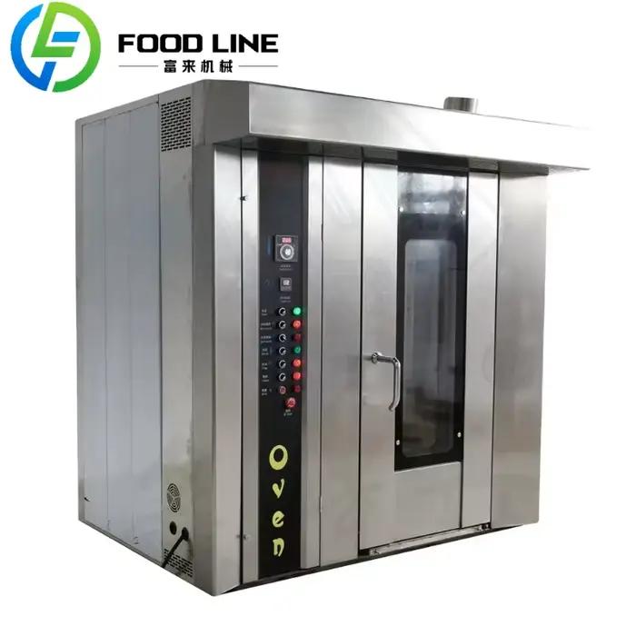 Four rotatif industriel électrique diesel à gaz pour boulangerie vente cuisson du pain, italie comme