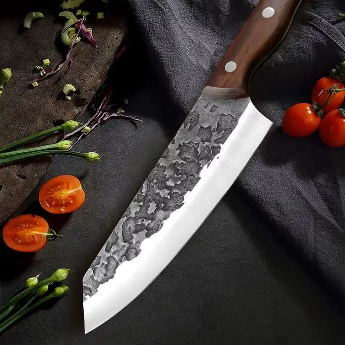 Couperet à viande couteau de cuisine de boucher en acier inoxydable hachage de viande Chef poisson l