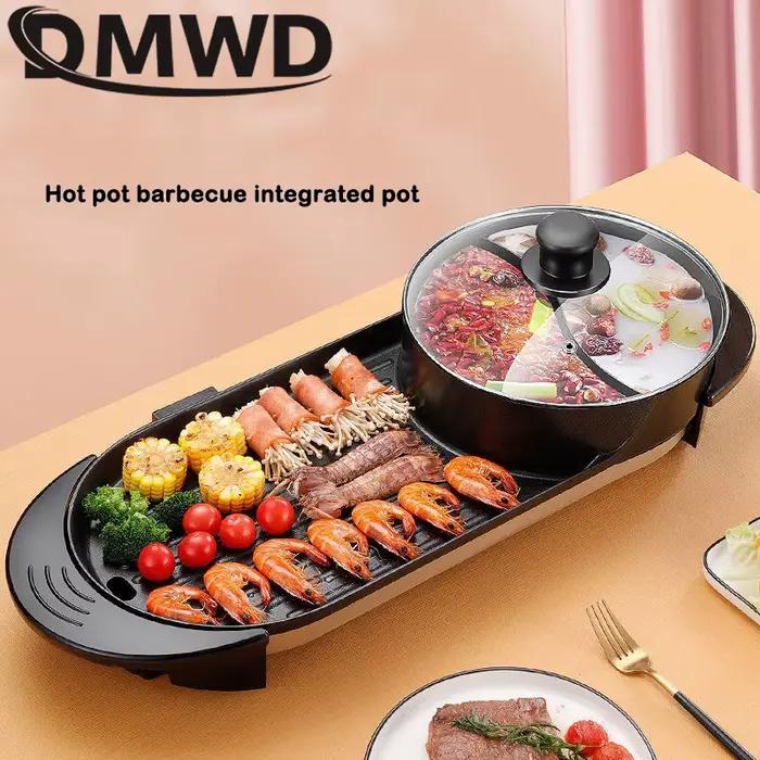 Poêle à Barbecue électrique 2 en 1