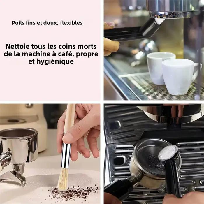 Ensemble de 5 brosses à expresso kit de nettoyage pour moulin à café et machine à expresso brosses en plastique pour nettoyage facile et efficace occasions spéciales et quotidienne