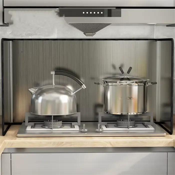 Plaque de déflecteur de cuisinière à gaz de cuisine pliable