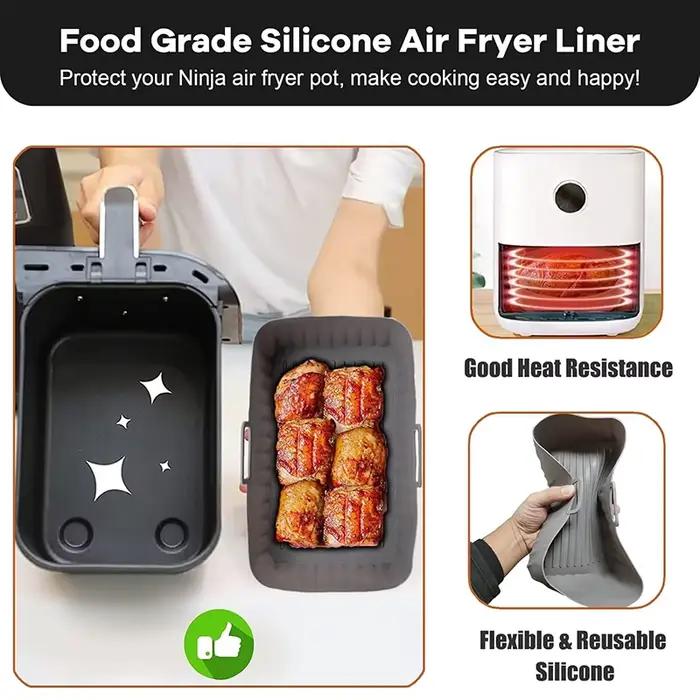 Pot de panier en Silicone pour friteuse à Air