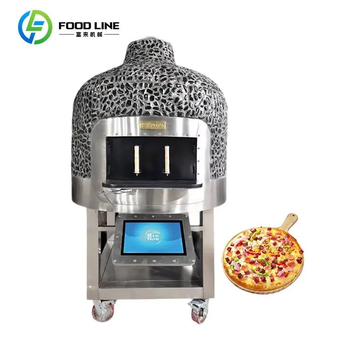 Four à pizza mobile avec pierre à cuire pour four à pizza extérieur