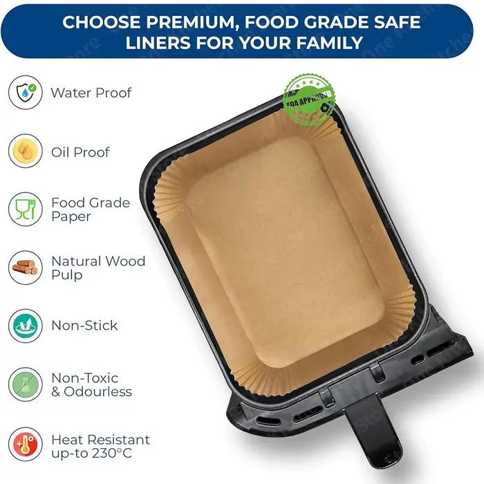 Doublures en papier pour friteuse à air