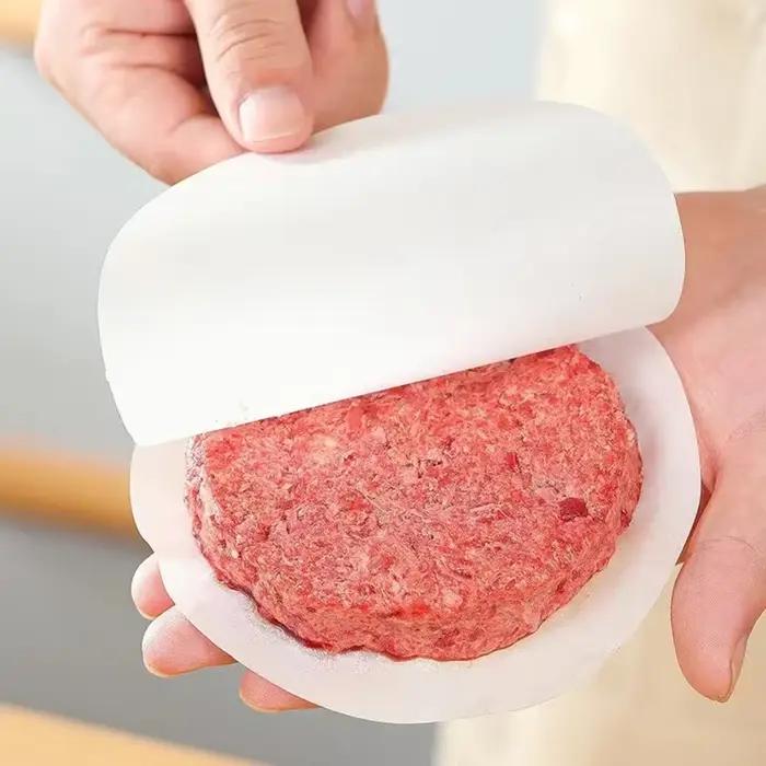 100 feuilles de papier sulfurisé rondes pour burgers