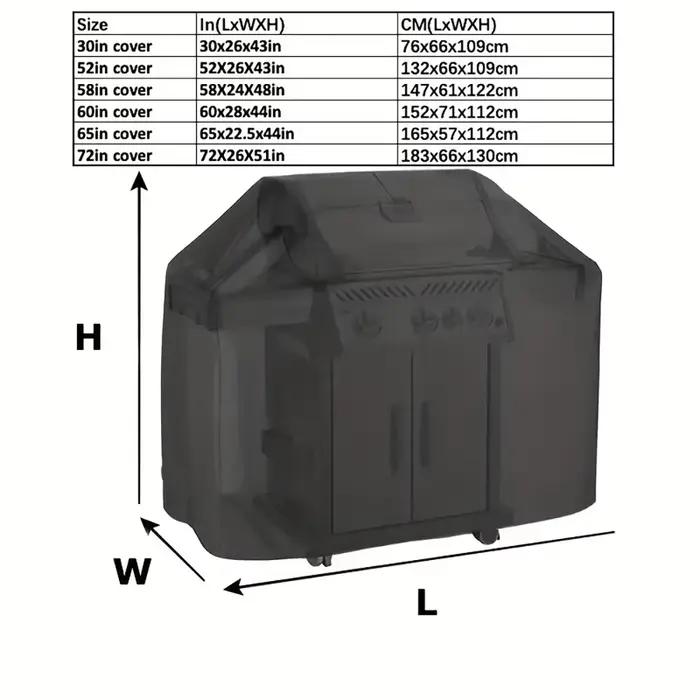 Housse de protection universelle imperméable pour barbecue