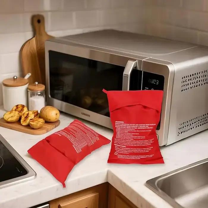 Sacs de pommes de terre rouges pour micro-ondes