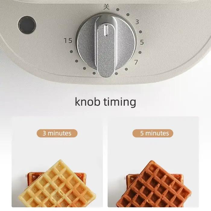 Gaufrerie electrique 600w multiboulanger pour petit dejeuner grillage toasting crepes double face chauffage occasionnels speciaux