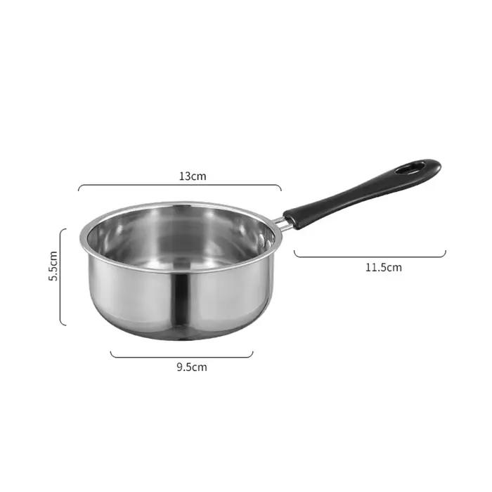 Petite casserole avec longue poignée pour induction et four