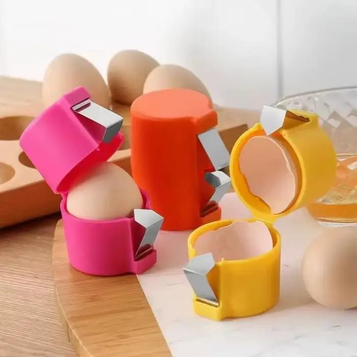 Ouvre-coquille d'œuf en plastique