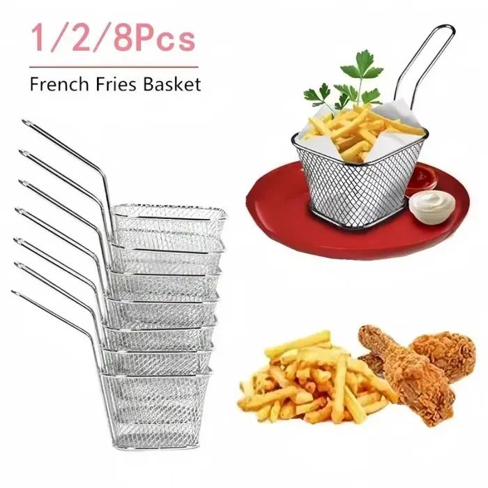 Panier à frites en acier inoxydable
