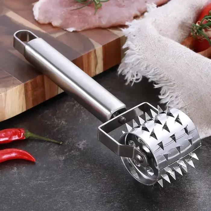 Attendrisseur de viande en acier inoxydable andralyn pour steak et porc, outil multifonctionnel pour cuisine, tendre et moelleux, pour barbecues et soirées familiales