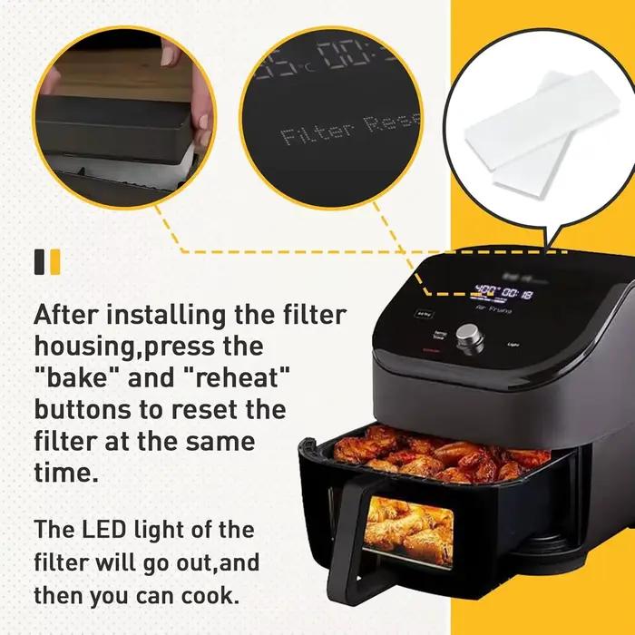 Filtres de friteuse à air Vortex instantané Plus 12 pièces pour éliminer les odeurs de cuisson et améliorer l'expérience culinaire chez soi