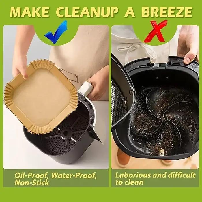 Papier de cuisson pour friteuse à Air jetable