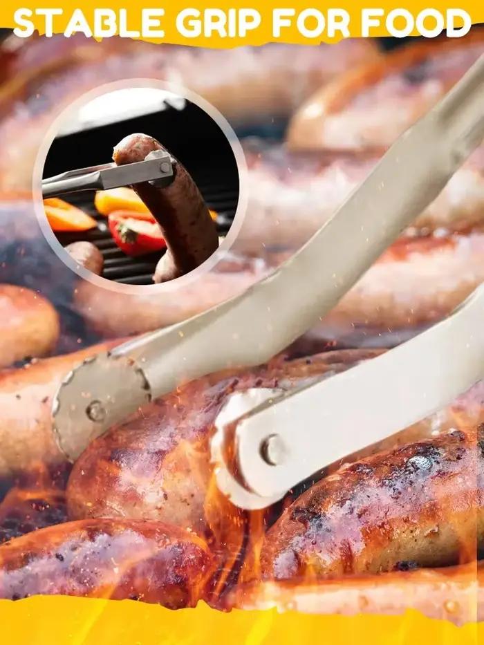 Pince tournante pour saucisses au barbecue