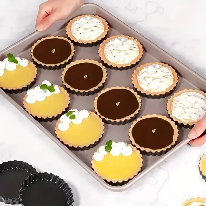 Mini moules à tarte aux œufs avec perfectionAstronomical Round