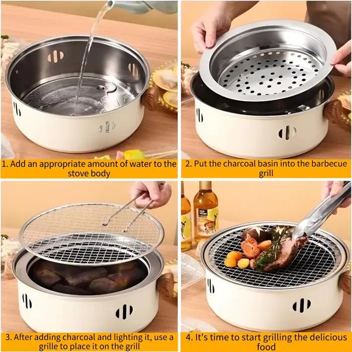 Grill de Barbecue coréen poêle à charbon de bois gril