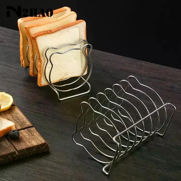 Support à pain grillé en acier inoxydable